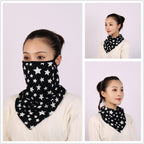 Cotton Women Mask Scarf Face Mascarillas Wraps Floral Print Lady Warm Neck Scarves Foulard Bandana Reusable Outdoor Riding Masks Scarf Neck Gaiter Headwear Headband Head Wrap Scarf Mask Neck Ear Warmers Headbands Perfect Bandana
