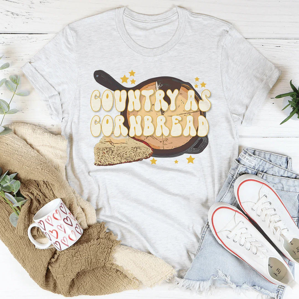 Country As Cornbread Tee Peachy Sunday