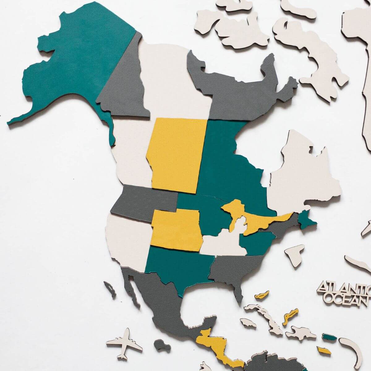 3D Wooden World Map Country - SJB-DIAMOND ELITES