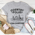 Country Folks Can Survive Tee Peachy Sunday
