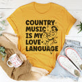 Country Music Is my Love Language Tee Peachy Sunday