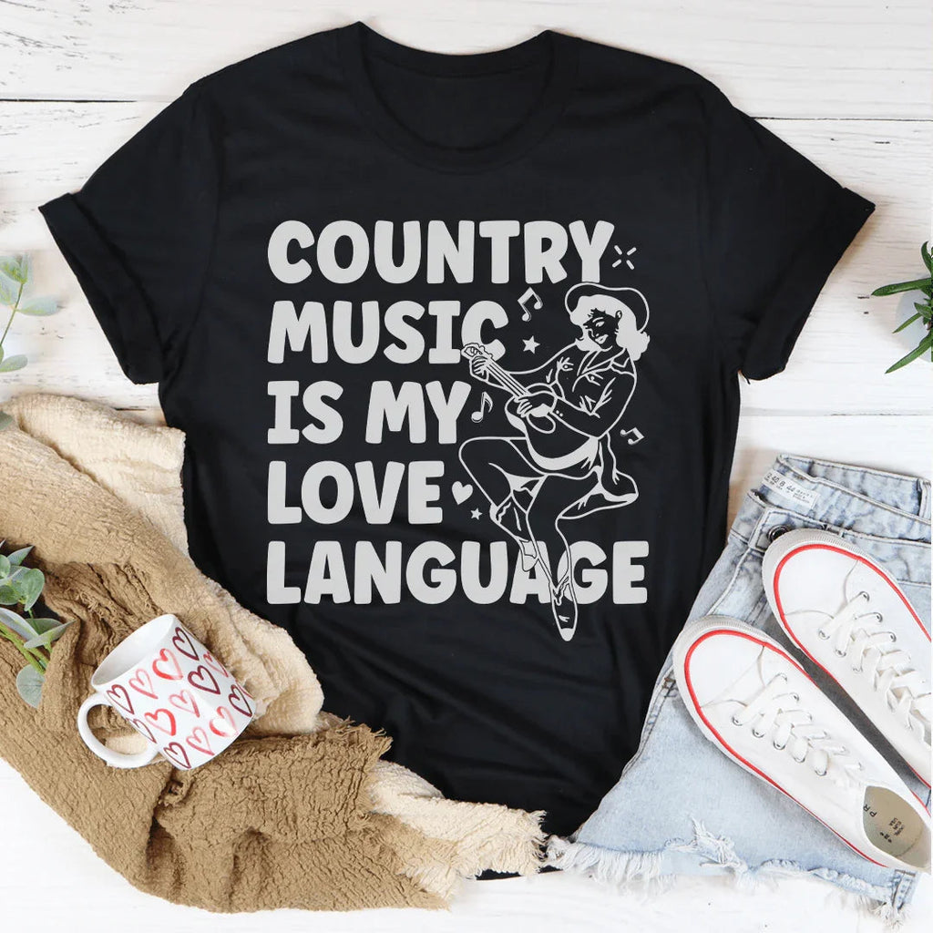 Country Music Is my Love Language Tee Peachy Sunday