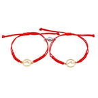 Couple Magnets Bracelets Ocean Waves Charm Pinky Promise Bracelets Adjustable For Women Men Friendship Valentine's Day Couple Bracelet For Women Love Friendship Rope Braided Distance Bangle Magnetic Bracelets Paired Jewelry Bracelet