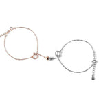Couples Magnet Attract Bracelets Solid Color Simple Cute Cat Best Friend Bracelet Jewelry Magnet Bracelet Creative Attractive Stainless Steel Chain Bracelet For Women Men Valentine's Day Gift