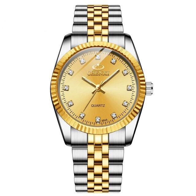 Couples Quartz Men Watch Women Valentine Gift Clock Watches Waterproof Sports Mechanical Watch Stainless Steel Strap Men's Mechanical Wrist Watch For Men Stainless Steel Band Stevvex