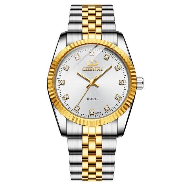 Couples Quartz Men Watch Women Valentine Gift Clock Watches Waterproof Sports Mechanical Watch Stainless Steel Strap Men's Mechanical Wrist Watch For Men Stainless Steel Band Stevvex