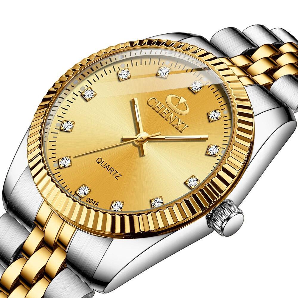 Couples Quartz Men Watch Women Valentine Gift Clock Watches Waterproof Sports Mechanical Watch Stainless Steel Strap Men's Mechanical Wrist Watch For Men Stainless Steel Band Stevvex