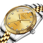 Couples Quartz Men Watch Women Valentine Gift Clock Watches Waterproof Sports Mechanical Watch Stainless Steel Strap Men's Mechanical Wrist Watch For Men Stainless Steel Band Stevvex