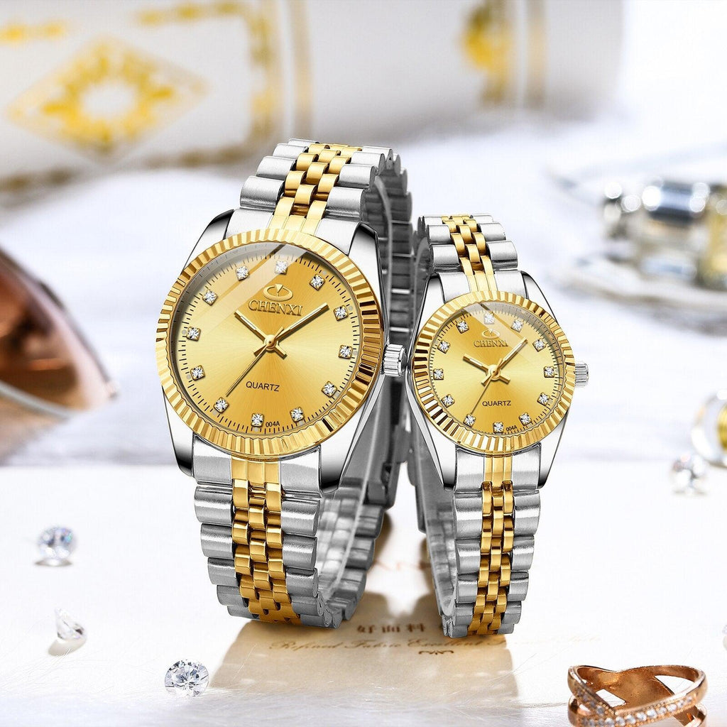 Couples Quartz Men Watch Women Valentine Gift Clock Watches Waterproof Sports Mechanical Watch Stainless Steel Strap Men's Mechanical Wrist Watch For Men Stainless Steel Band Stevvex