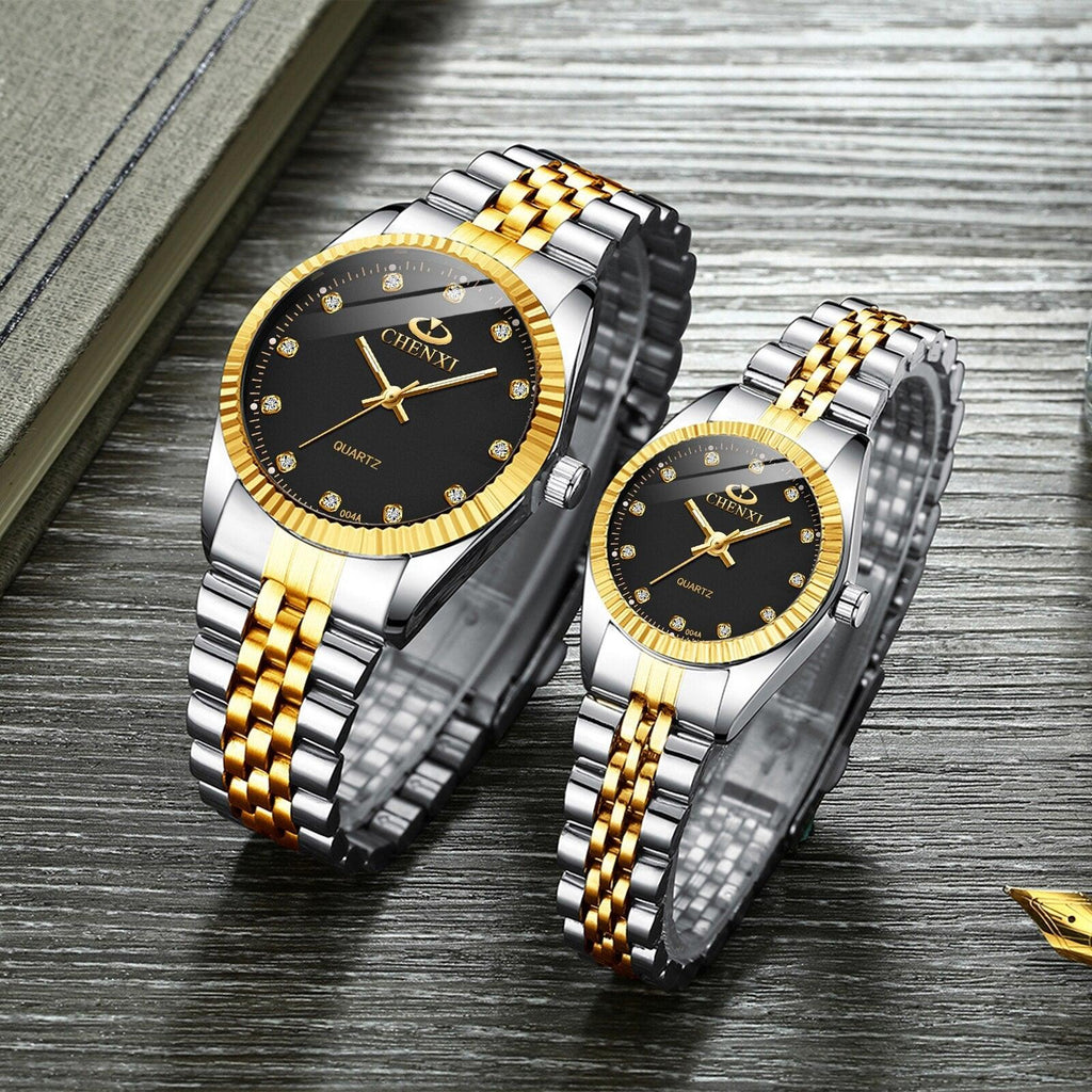 Couples Quartz Men Watch Women Valentine Gift Clock Watches Waterproof Sports Mechanical Watch Stainless Steel Strap Men's Mechanical Wrist Watch For Men Stainless Steel Band Stevvex