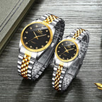 Couples Quartz Men Watch Women Valentine Gift Clock Watches Waterproof Sports Mechanical Watch Stainless Steel Strap Men's Mechanical Wrist Watch For Men Stainless Steel Band Stevvex