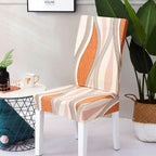 Covers for Dining Room Seat Protector Stretch Removable Printed Chair Cover Elastic Seat Chair Covers Removable And Washable Stretch Banquet Hotel Dining Room Washable Furniture Chair for Kids Pets Home Ceremony Banquet Wedding Party Stevvex