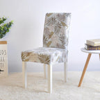 Covers for Dining Room Seat Protector Stretch Removable Printed Chair Cover Elastic Seat Chair Covers Removable And Washable Stretch Banquet Hotel Dining Room Washable Furniture Chair for Kids Pets Home Ceremony Banquet Wedding Party Stevvex