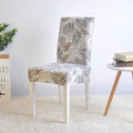 Covers for Dining Room Seat Protector Stretch Removable Printed Chair Cover Elastic Seat Chair Covers Removable And Washable Stretch Banquet Hotel Dining Room Washable Furniture Chair for Kids Pets Home Ceremony Banquet Wedding Party Stevvex