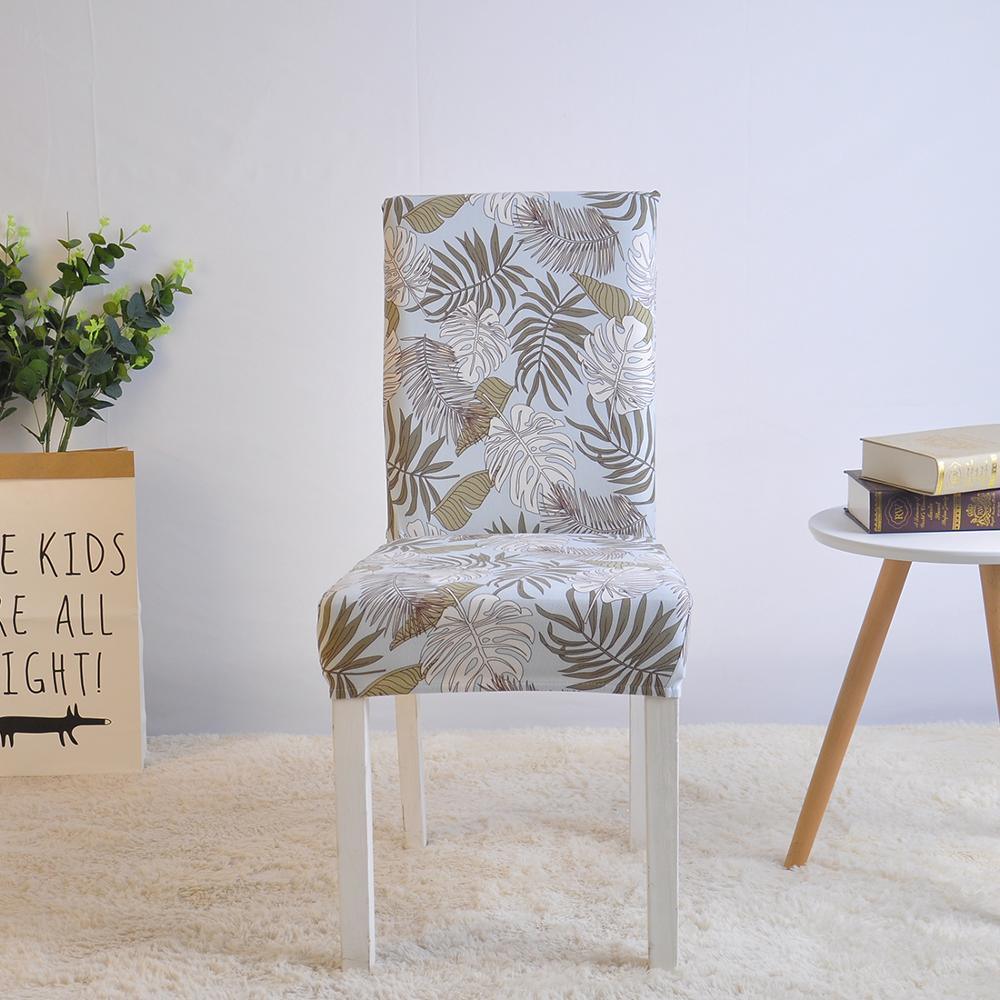 Covers for Dining Room Seat Protector Stretch Removable Printed Chair Cover Elastic Seat Chair Covers Removable And Washable Stretch Banquet Hotel Dining Room Washable Furniture Chair for Kids Pets Home Ceremony Banquet Wedding Party Stevvex