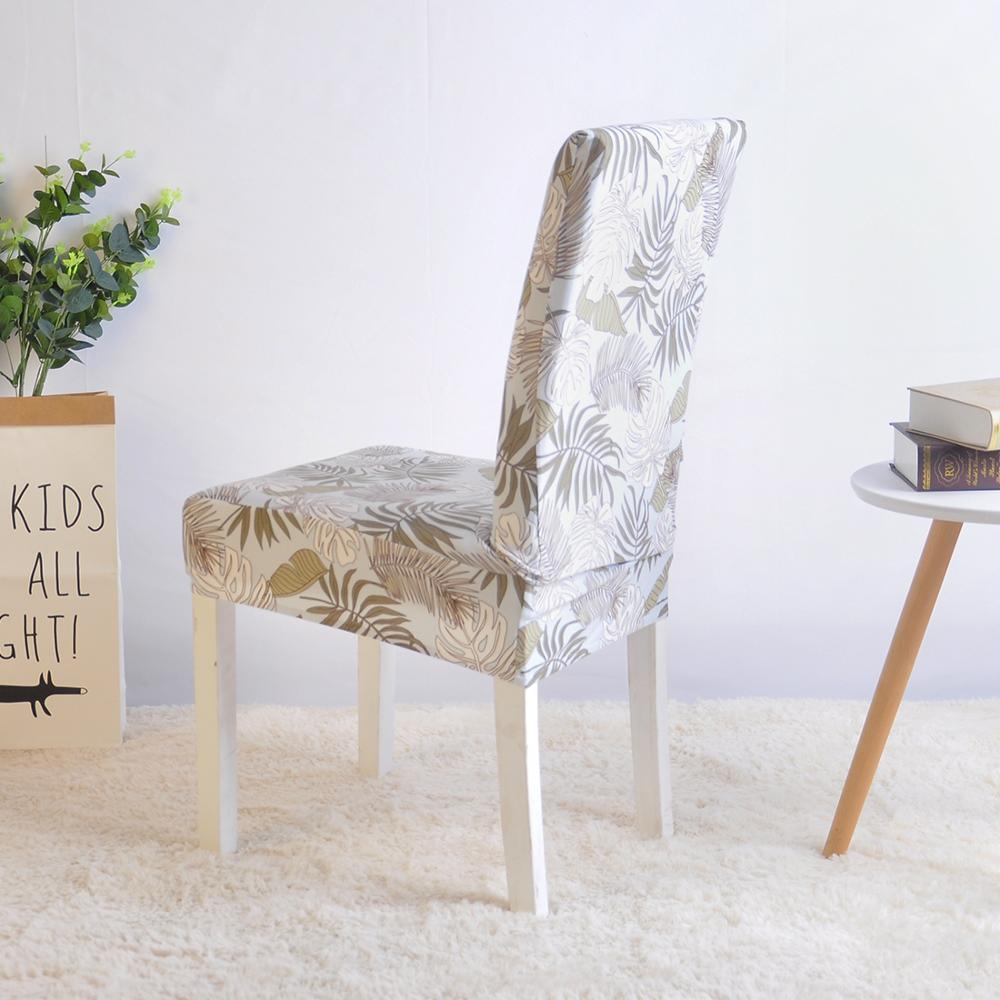 Covers for Dining Room Seat Protector Stretch Removable Printed Chair Cover Elastic Seat Chair Covers Removable And Washable Stretch Banquet Hotel Dining Room Washable Furniture Chair for Kids Pets Home Ceremony Banquet Wedding Party Stevvex