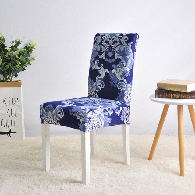Covers for Dining Room Seat Protector Stretch Removable Printed Chair Cover Elastic Seat Chair Covers Removable And Washable Stretch Banquet Hotel Dining Room Washable Furniture Chair for Kids Pets Home Ceremony Banquet Wedding Party Stevvex