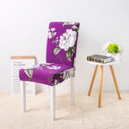 Covers for Dining Room Seat Protector Stretch Removable Printed Chair Cover Elastic Seat Chair Covers Removable And Washable Stretch Banquet Hotel Dining Room Washable Furniture Chair for Kids Pets Home Ceremony Banquet Wedding Party Stevvex