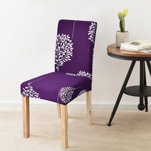 Covers for Dining Room Seat Protector Stretch Removable Printed Chair Cover Elastic Seat Chair Covers Removable And Washable Stretch Banquet Hotel Dining Room Washable Furniture Chair for Kids Pets Home Ceremony Banquet Wedding Party Stevvex