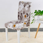 Covers for Dining Room Seat Protector Stretch Removable Printed Chair Cover Elastic Seat Chair Covers Removable And Washable Stretch Banquet Hotel Dining Room Washable Furniture Chair for Kids Pets Home Ceremony Banquet Wedding Party Stevvex