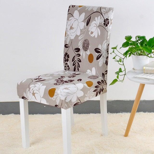 Covers for Dining Room Seat Protector Stretch Removable Printed Chair Cover Elastic Seat Chair Covers Removable And Washable Stretch Banquet Hotel Dining Room Washable Furniture Chair for Kids Pets Home Ceremony Banquet Wedding Party Stevvex