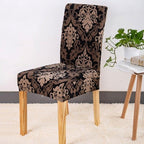 Covers for Dining Room Seat Protector Stretch Removable Printed Chair Cover Elastic Seat Chair Covers Removable And Washable Stretch Banquet Hotel Dining Room Washable Furniture Chair for Kids Pets Home Ceremony Banquet Wedding Party Stevvex