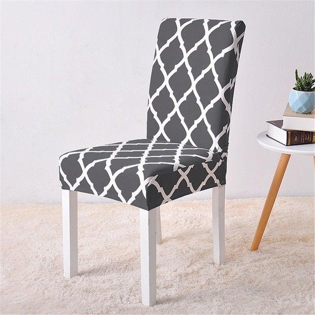 Covers for Dining Room Seat Protector Stretch Removable Printed Chair Cover Elastic Seat Chair Covers Removable And Washable Stretch Banquet Hotel Dining Room Washable Furniture Chair for Kids Pets Home Ceremony Banquet Wedding Party Stevvex