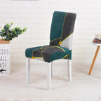Covers for Dining Room Seat Protector Stretch Removable Printed Chair Cover Elastic Seat Chair Covers Removable And Washable Stretch Banquet Hotel Dining Room Washable Furniture Chair for Kids Pets Home Ceremony Banquet Wedding Party Stevvex