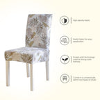Covers for Dining Room Seat Protector Stretch Removable Printed Chair Cover Elastic Seat Chair Covers Removable And Washable Stretch Banquet Hotel Dining Room Washable Furniture Chair for Kids Pets Home Ceremony Banquet Wedding Party Stevvex