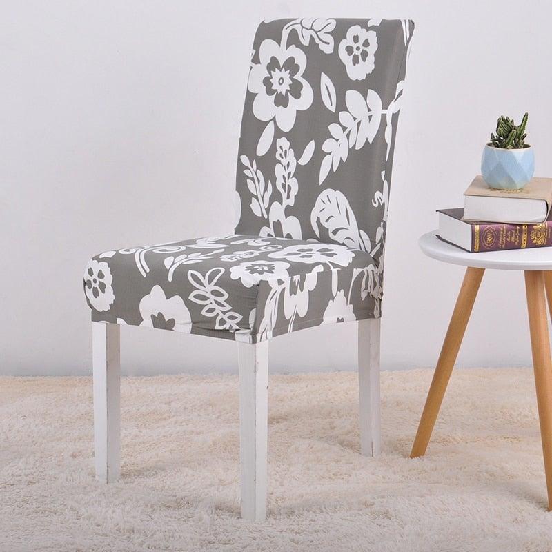 Covers for Dining Room Seat Protector Stretch Removable Printed Chair Cover Elastic Seat Chair Covers Removable And Washable Stretch Banquet Hotel Dining Room Washable Furniture Chair for Kids Pets Home Ceremony Banquet Wedding Party Stevvex