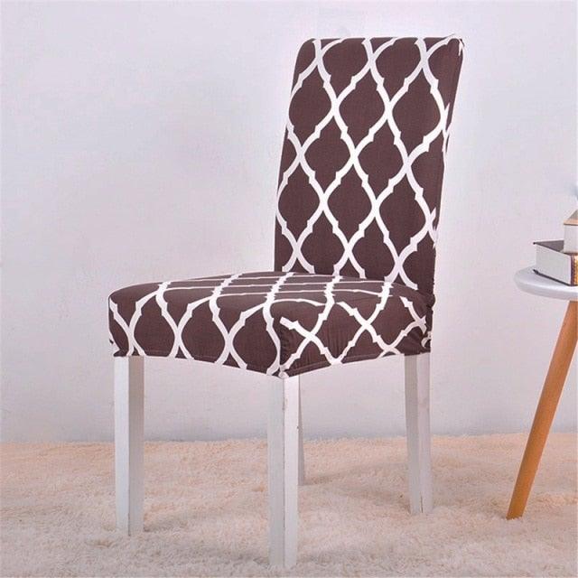 Covers for Dining Room Seat Protector Stretch Removable Printed Chair Cover Elastic Seat Chair Covers Removable And Washable Stretch Banquet Hotel Dining Room Washable Furniture Chair for Kids Pets Home Ceremony Banquet Wedding Party Stevvex
