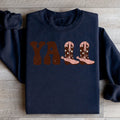 Cowboy Boots Sweatshirt Peachy Sunday