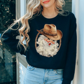 Cowboy Santa Sweatshirt Peachy Sunday