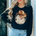 Cowboy Santa Sweatshirt Peachy Sunday