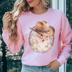 Cowboy Santa Sweatshirt Peachy Sunday