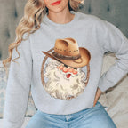 Cowboy Santa Sweatshirt Peachy Sunday