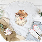 Cowboy Santa Tee Peachy Sunday
