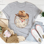 Cowboy Santa Tee Peachy Sunday