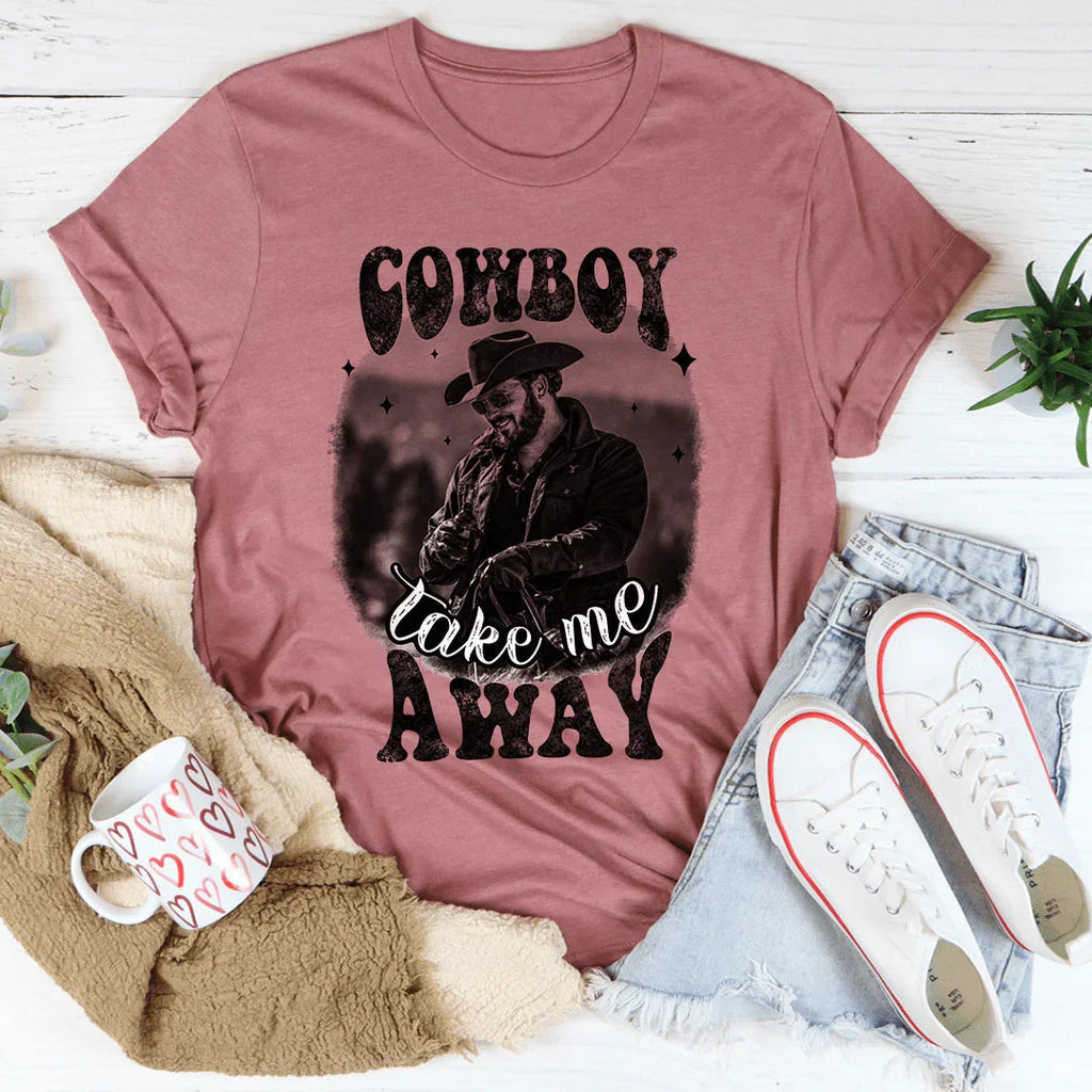 Cowboy Take Me Away Tee Peachy Sunday