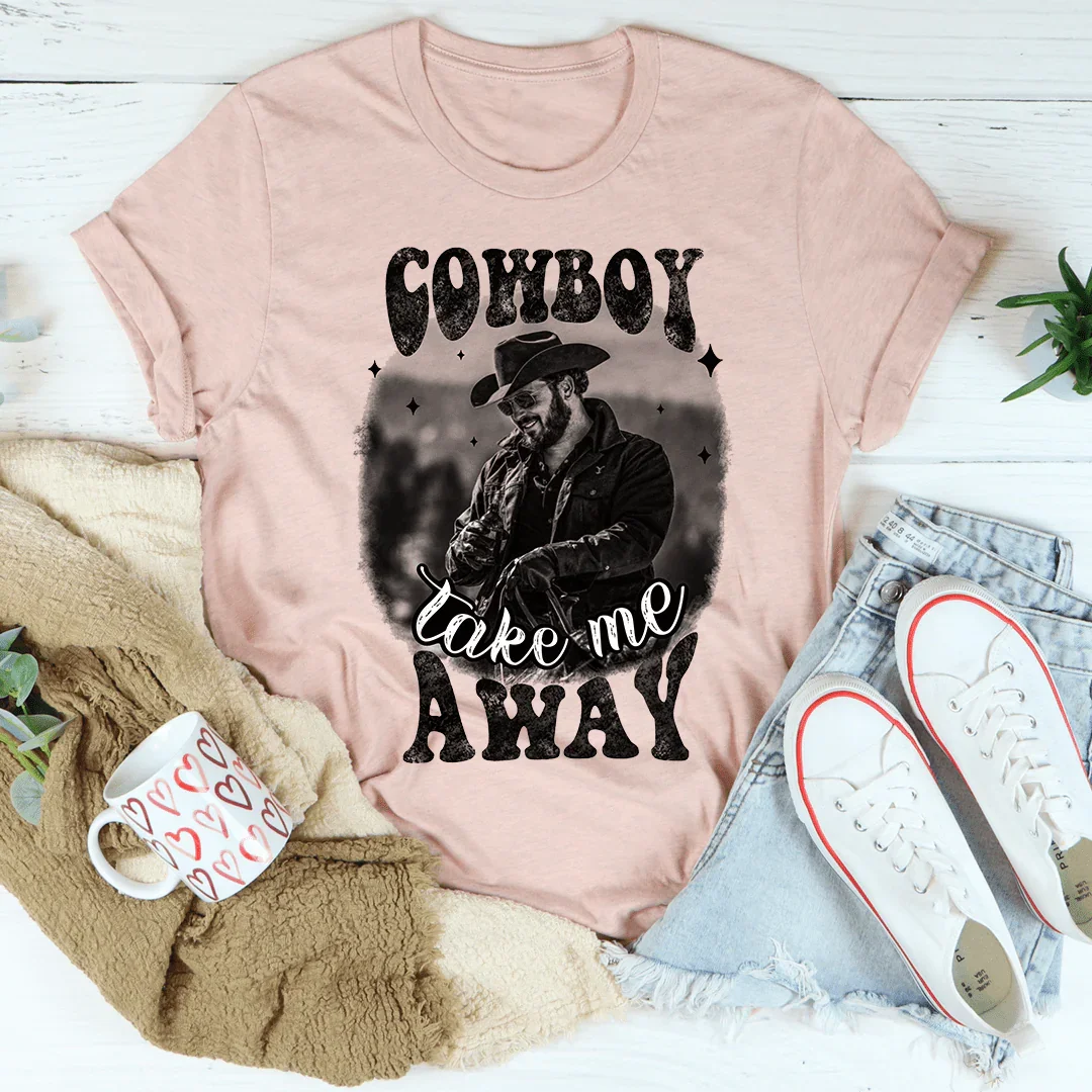 Cowboy Take Me Away Tee Peachy Sunday