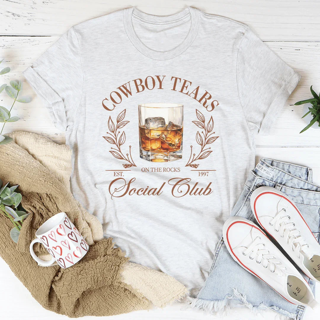 Cowboy Tears Social Club Tee Peachy Sunday