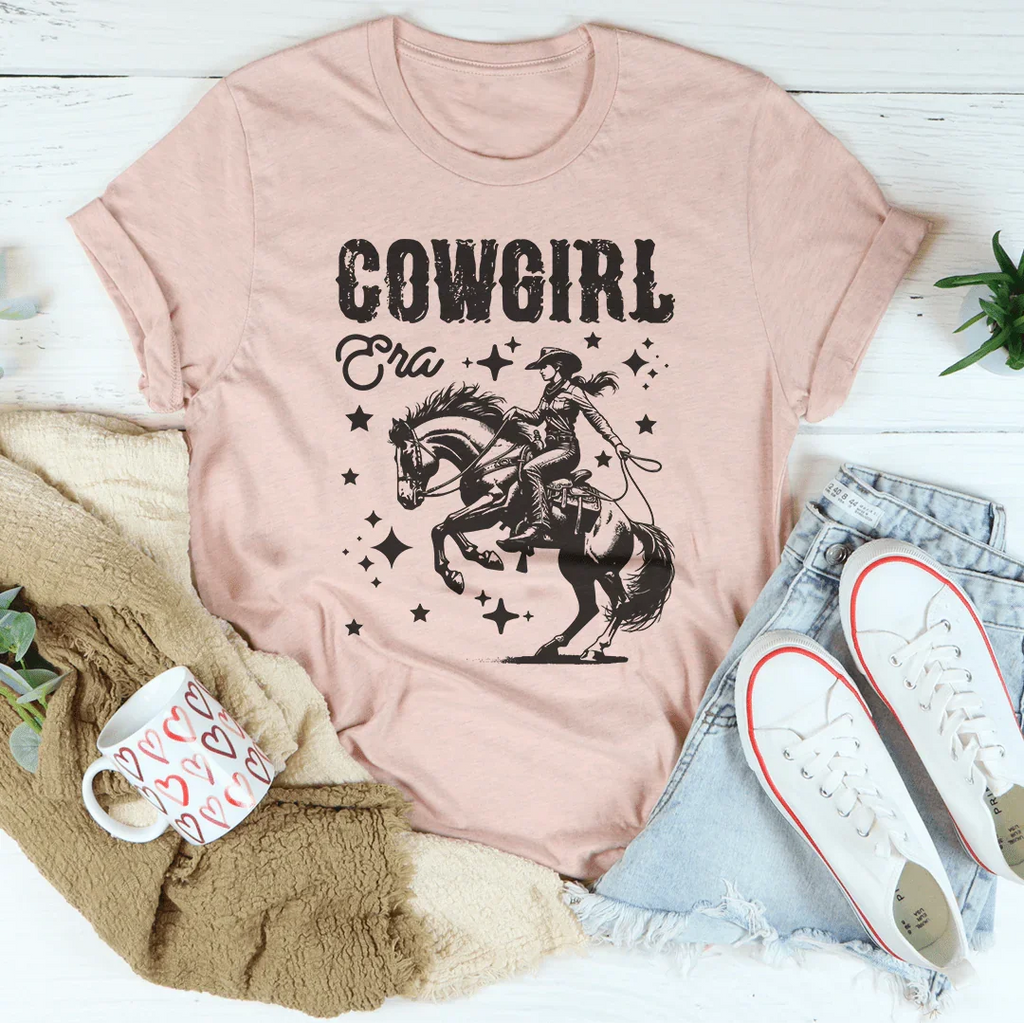 Cowgirl Era Tee Peachy Sunday