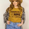 Cowgirl With Hippie Soul Tee Peachy Sunday