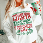 Coworkers Are Like Christmas Lights Sweatshirt Peachy Sunday