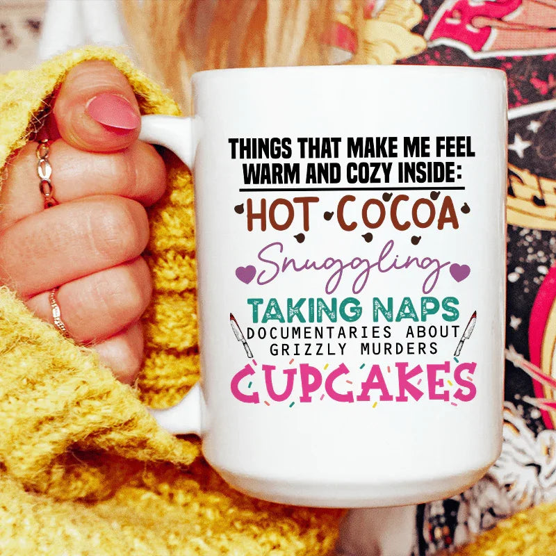 Cozy And Warm Ceramic Mug 15 oz Peachy Sunday