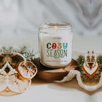 Winter Forest Soy Candle 9oz - Citrus Clove Pine Oakmoss Sandalwood BandsCo Straps
