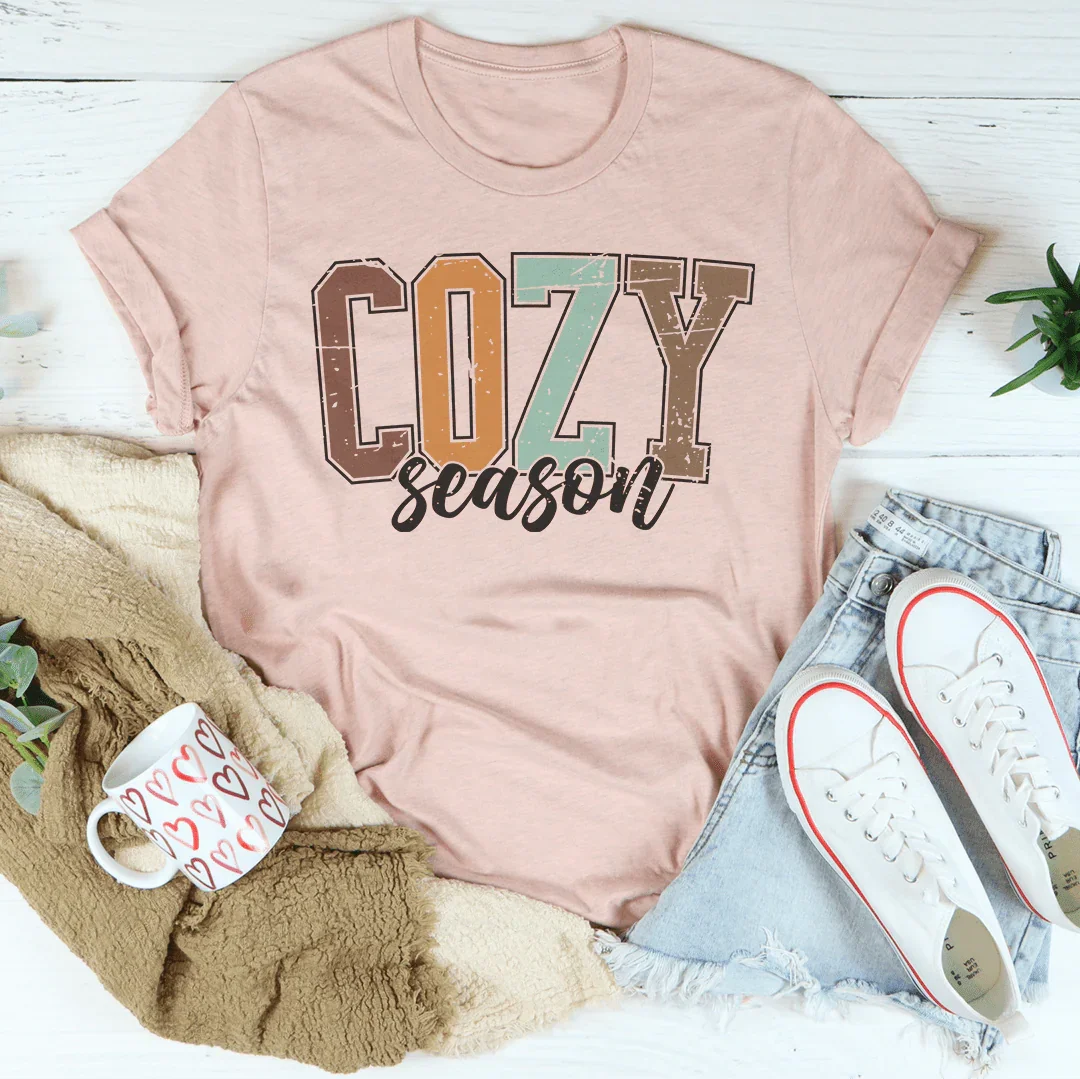 Cozy Season Tee Peachy Sunday
