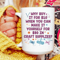 Crafty Girl Ceramic Mug 15 oz Peachy Sunday