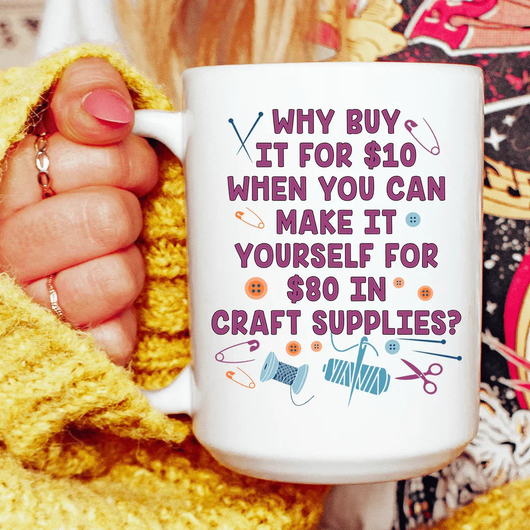 Crafty Girl Ceramic Mug 15 oz Peachy Sunday