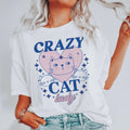 Crazy Cat Lady Tee Peachy Sunday